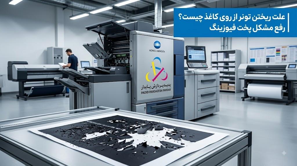 علت پوسته شدن یا ریختن تونر از روی کاغذ چیست؟ راهنمای رفع مشکل پخت ناقص در فیوزینگ کونیکا